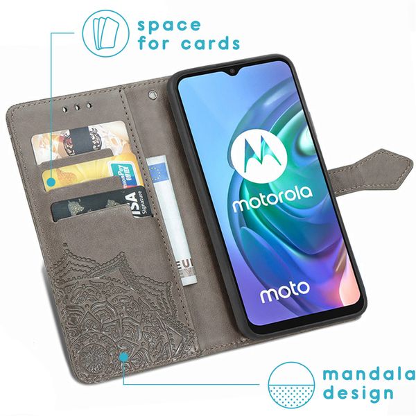 imoshion Mandala Klapphülle Motorola Moto G30 / G20 / G10 (Power) - Grau