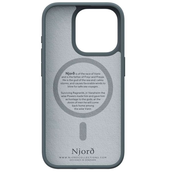 Njorð Collections Fabric MagSafe Case für das iPhone 15 Pro - Dark Grey