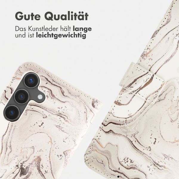 imoshion Design Klapphülle Samsung Galaxy S24 - Sandy Marble