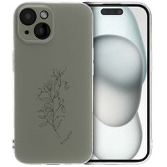 imoshion Design Hülle für das iPhone 15 - Floral Green