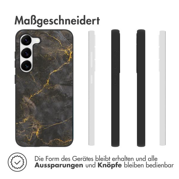 imoshion Design Hülle Samsung Galaxy S23 Plus - Black Marble