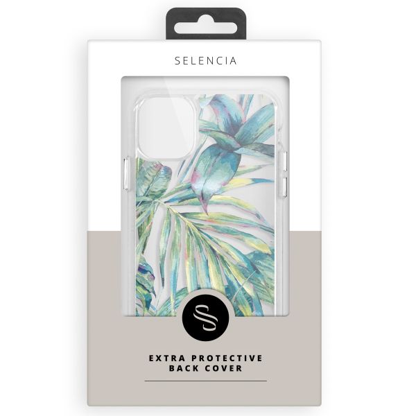 Selencia Zarya Fashion-Backcover mit zuverlässigem Schutz Apple iPhone 13 Pro Max - Green Jungle Leaves