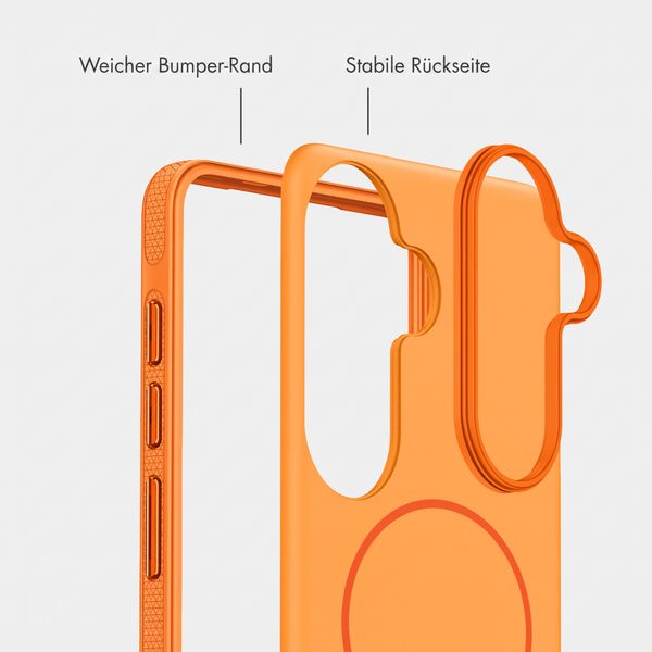 imoshion Color Backcover mit Thin MagSafe Ring Samsung Galaxy S25 / S24 - Orange