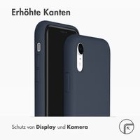 Accezz Liquid Silikoncase Blau für das iPhone Xr