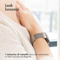 imoshion Magnetisches Milanaise Armband für das  Xiaomi Smart Band 8 / 9 - Silber