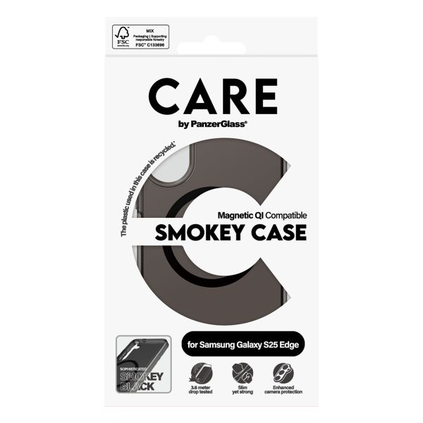 CARE by PanzerGlass Urban Combat Case Samsung Galaxy S25 Edge - Smoke / Black