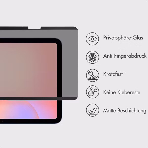 Accezz Magnetischer Sichtschutz-Displayschutz Samsung Galaxy Tab S10 Lite / S10 FE / S9 FE / S9 / S8 / S7