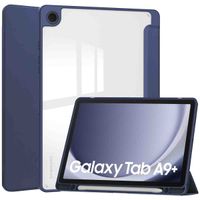 imoshion Trifold Hardcase Klapphülle Samsung Galaxy Tab A9 Plus - Dunkelblau
