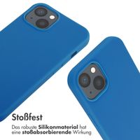 imoshion SilikonHülle mit Band Apple iPhone 13 - Blau
