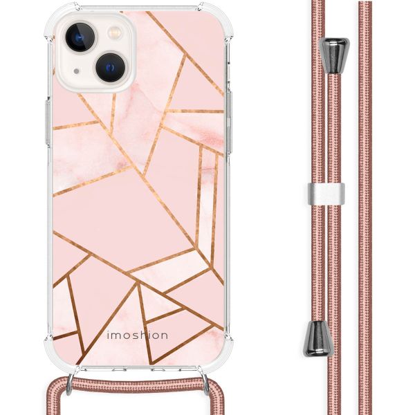 imoshion Design Hülle mit Band für das iPhone 13 - Graphic Pink