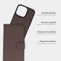 imoshion Herausnehmbare 2-in-1 Luxus-Bookcase Apple iPhone 13 Pro - Braun