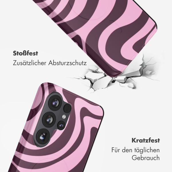 Selencia Vivid Back Cover Samsung Galaxy S26 Ultra - Wavy Swirl Pink Plum