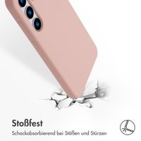 Accezz Liquid Silikoncase mit MagSafe Samsung Galaxy S25 Plus - Rosa