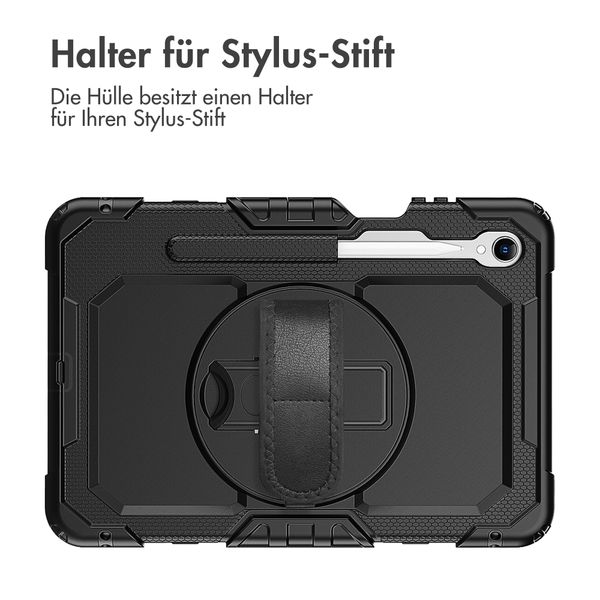 Accezz Robustes Back Cover mit Schultergurt Samsung Galaxy Tab S11 - Schwarz