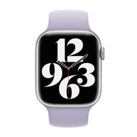 Apple Silikon Solo Loop für das  Apple Watch | 38/40/41/42 mm - Größe 5 - Purple Fog