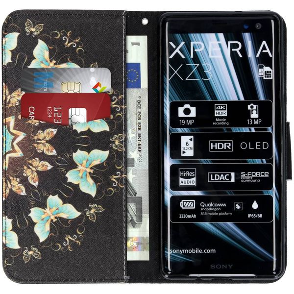 Design TPU Klapphülle für das Sony Xperia XZ3