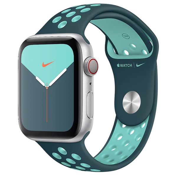 Apple Nike Sport Band Apple Watch Series 1-10 / SE / Ultra (2) - 42/44/45/46/49 mm - Midnight Turquoise / Aurora Green