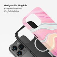 Selencia Vivid Tough Back Cover mit MagSafe für das iPhone 15 Pro - Pastel Lipstick Marble