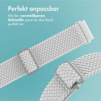 imoshion Gewebtes Nylonarmband - Universeller 22-mm-Anschluss - Weiß