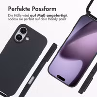 imoshion SilikonHülle mit Band Apple iPhone 17 - Schwarz