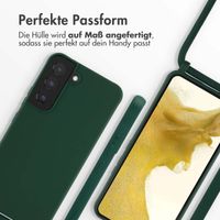 imoshion Silikonhülle mit Band für das Samsung Galaxy S22 - Dunkelgrün