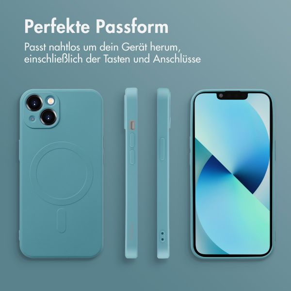 imoshion Color Back Cover mit MagSafe Apple iPhone 13 Mini - Smoke Green