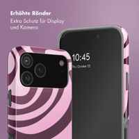 Selencia Vivid Back Cover Apple iPhone 18 Pro - Wavy Swirl Pink Plum