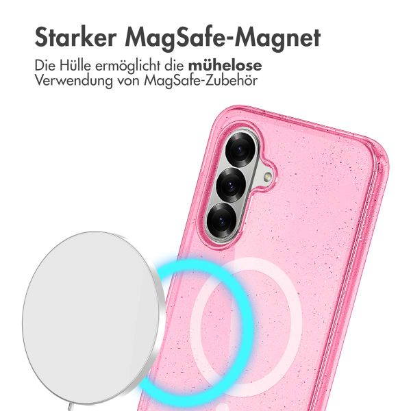 imoshion Glitzer Back Cover mit MagSafe Samsung Galaxy A36 - Glitzer Rosa