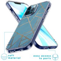 imoshion Design Hülle iPhone 12 (Pro) - Blue Graphic