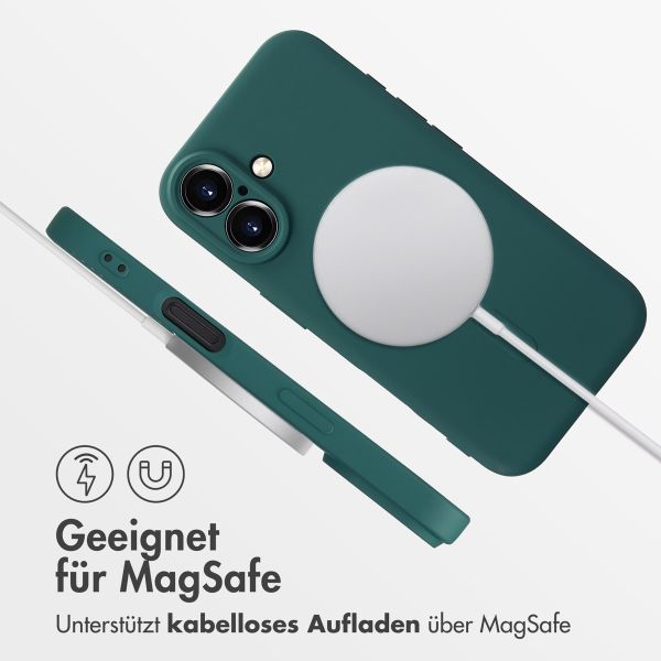 imoshion Color Back Cover mit MagSafe für das Apple iPhone 16 - Dunkelgrün