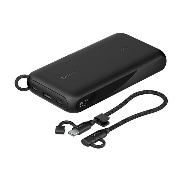Belkin BoostCharge Powerbank 10.000 mAh - mit Display - Schwarz