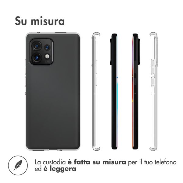 Accezz Clear TPU Backcover Motorola Edge 40 Pro - Transparent