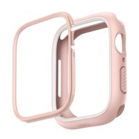 Uniq Moduo Apple Watch Hülle mit austauschbarem Rahmen für die Apple Watch 4-9 / SE - 44/45 mm - Blush (Pink/White)