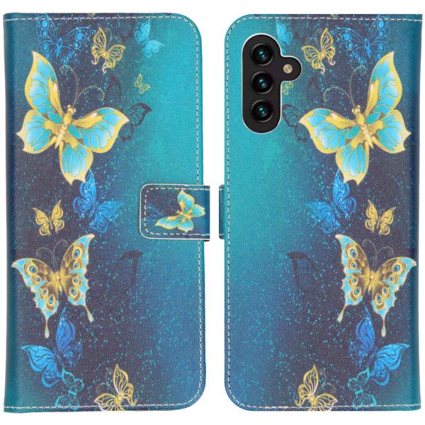 imoshion Design TPU Klapphülle für das Samsung Galaxy A13 (5G) / A04s - Blue Butterfly