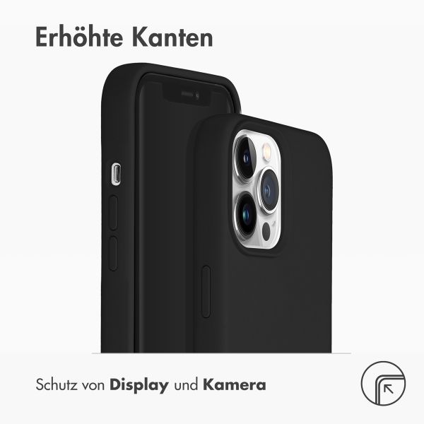Accezz Liquid Silikoncase mit MagSafe Apple iPhone 13 Pro Max - Schwarz