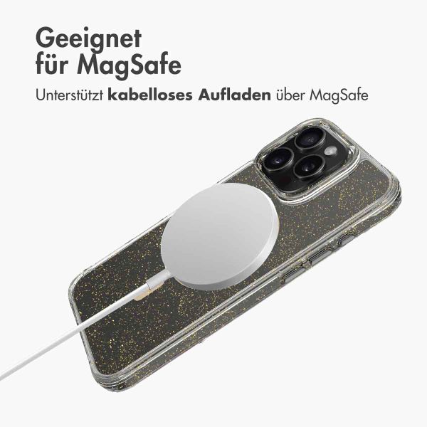 imoshion Glitzer Back Cover mit MagSafe für das iPhone 16 Pro - Gold