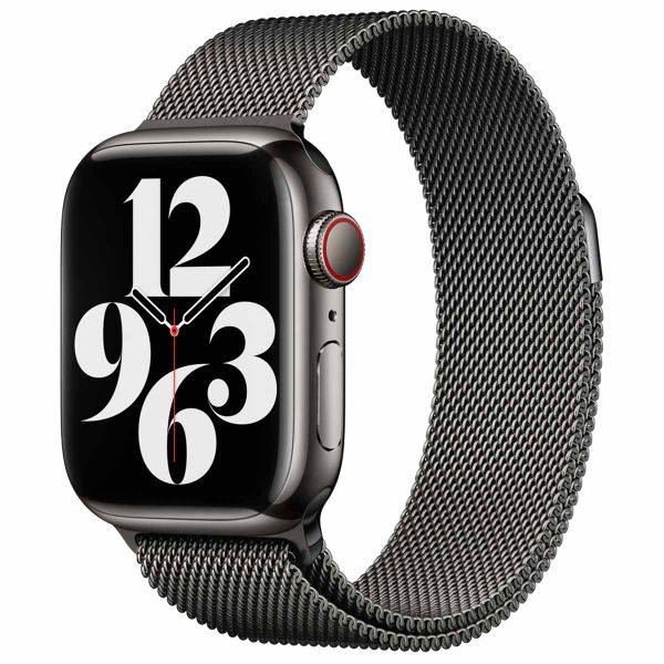 Apple Mailänder Fitness-Armband für Apple Watch Series 1 bis 10 / SE / Ultra (2) (44/45/46/49 mm) - Graphite