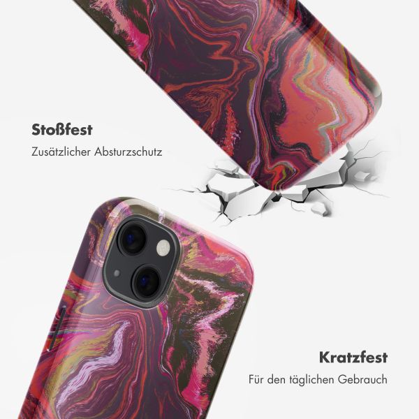 Selencia Vivid Rückabdeckung mit MagSafe Apple iPhone 13 - Marble Purple