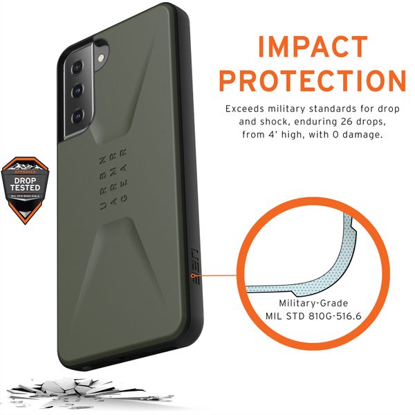 UAG Civilian Backcover Samsung Galaxy S21 Plus - Olive