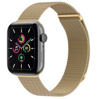 imoshion Mailändische Magnetarmband für die Apple Watch Series 1 bis 9 / SE (38/40/41 mm) | Series 10 (42 mm) - Größe M - Retro Gold