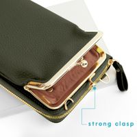 imoshion Vegane Leder-Handytasche Crossbody - Grün