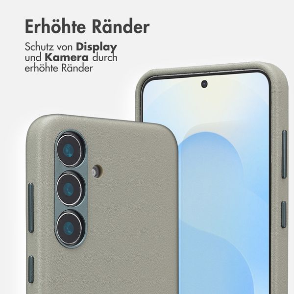 Accezz MagSafe Leather Backcover Samsung Galaxy S25 - Light Grey