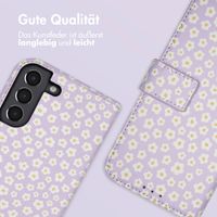 imoshion Design Klapphülle Samsung Galaxy S21 - White Daisy