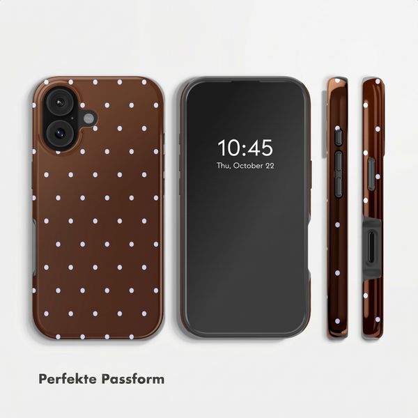 Selencia Vivid Rückabdeckung mit MagSafe Apple iPhone 17 - Happy Dots Chocolate