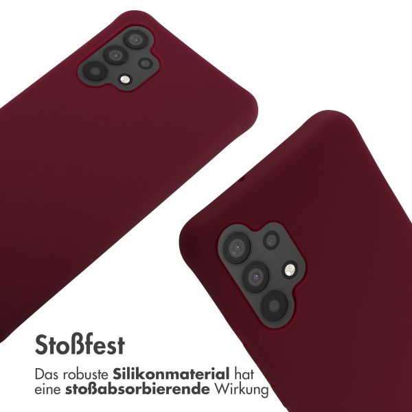 imoshion SilikonHülle mit Band Samsung Galaxy A32 (4G) - Dunkelrot