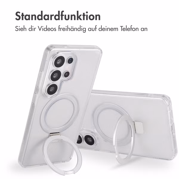 Accezz Ring Stand Backcover mit MagSafe Samsung Galaxy S26 Ultra - Transparent