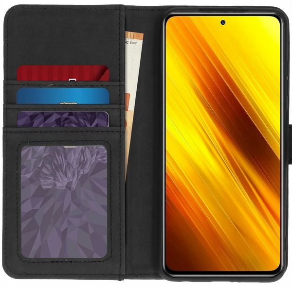 imoshion Luxuriöse Klapphülle Xiaomi Poco X3 (Pro) - Schwarz