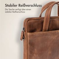 Accezz Leather Laptoptasche 16 Zoll - Cognac
