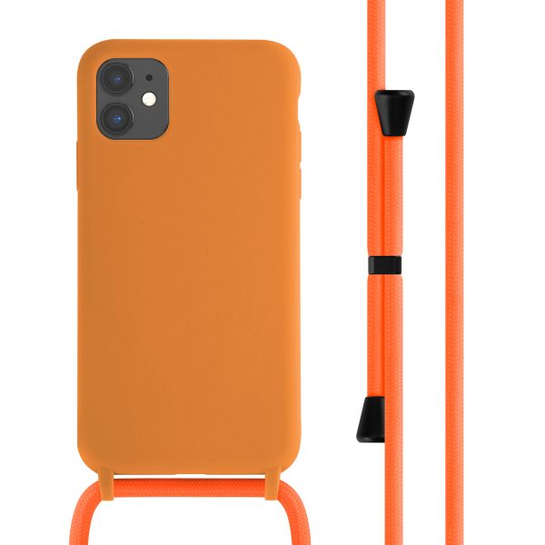 imoshion Silikonhülle mit Band für das iPhone 11 - Orange