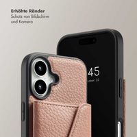 Selencia Sera Kordel-Hulle mit Kartenhalter-Umschlag für das iPhone 16 - Old Pink